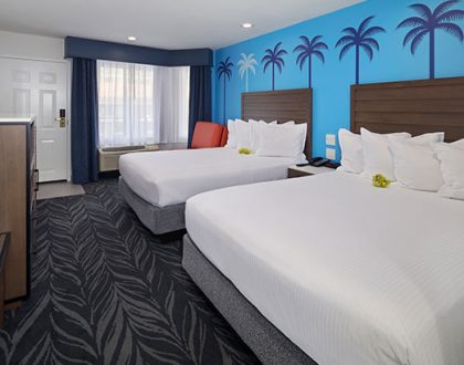 Double Queen Room at our sister property the Tropicana Inn & Suites