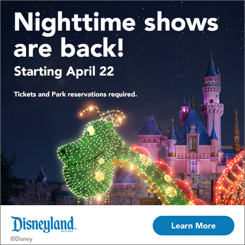 Nighttime Shows Return to Disneyland